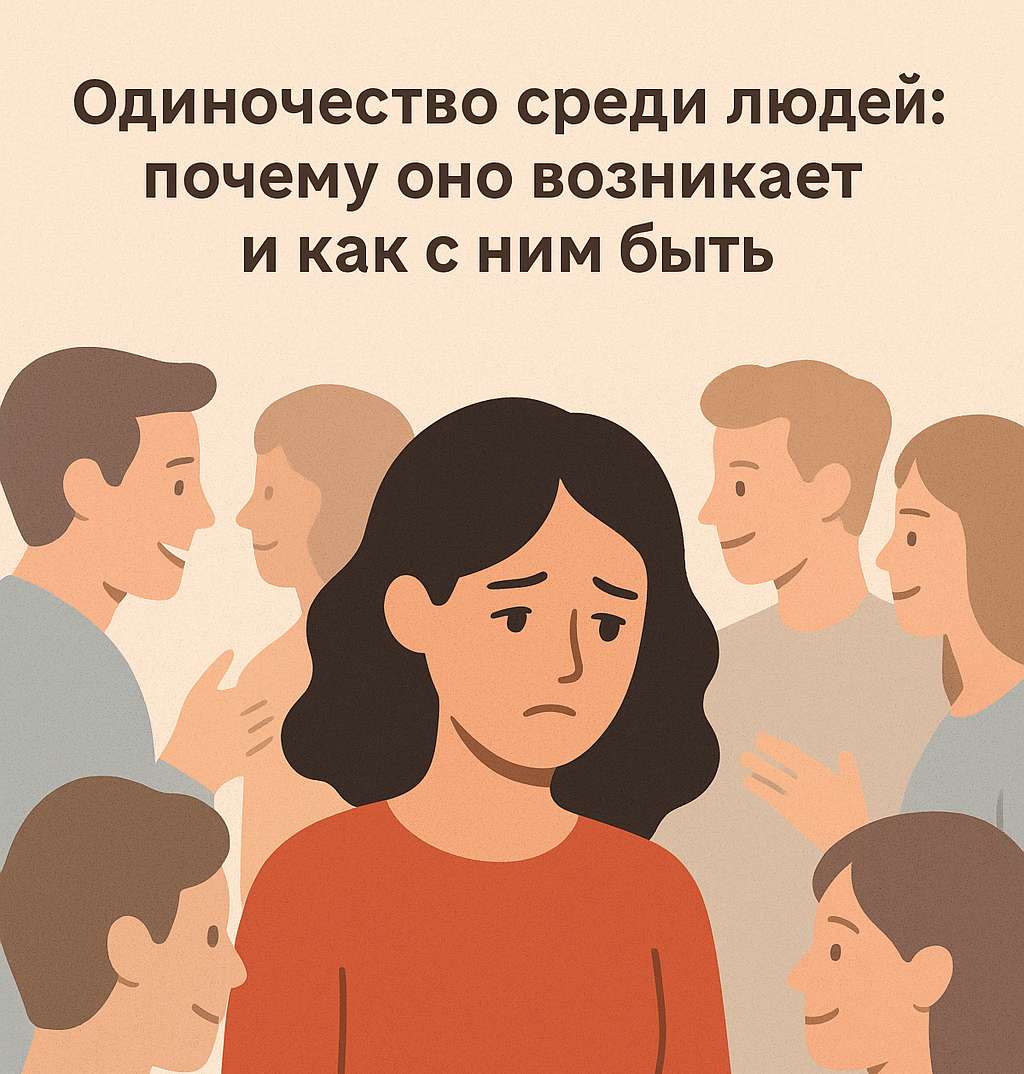 Одиночество среди людей: почему оно появляется и что с этим делать